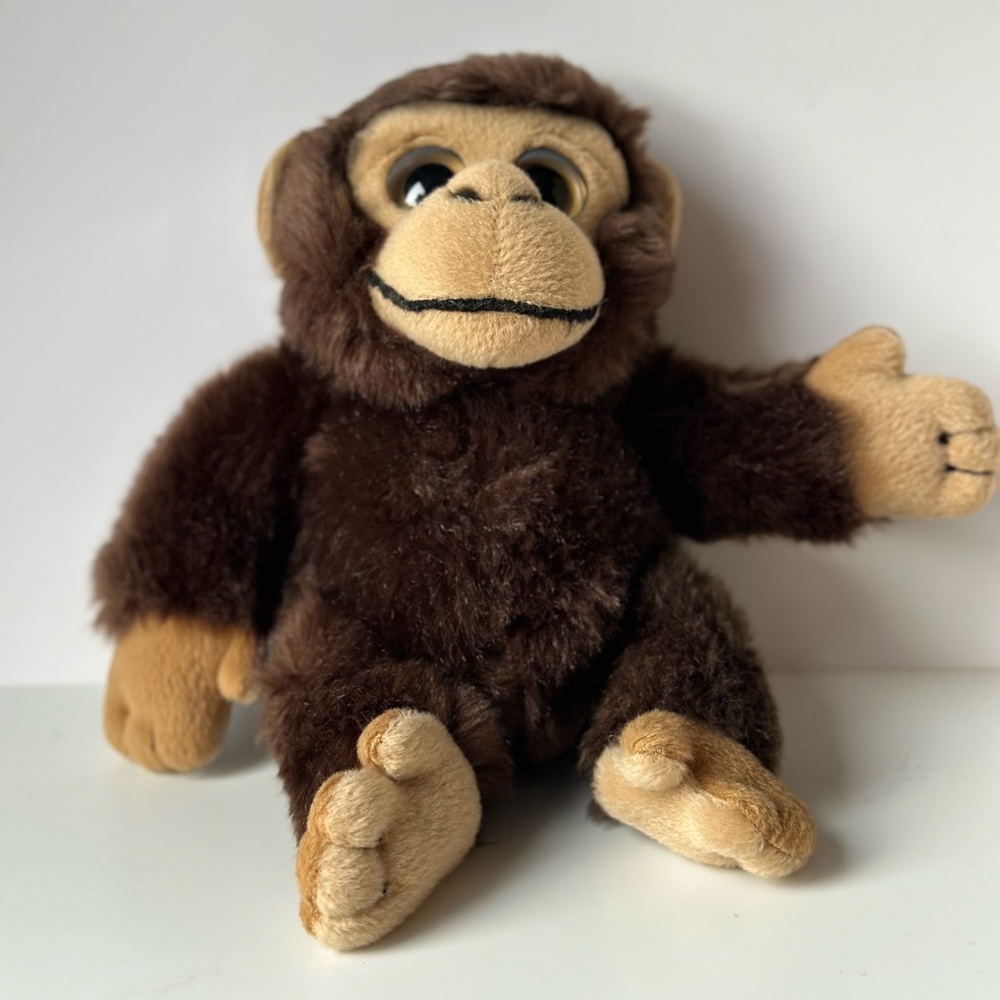 Wild Republic Plush Brown Monkey Plush with Big Eyes Stuffed Animal Toy